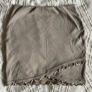 Aritizia Tan bodycon mini skirt